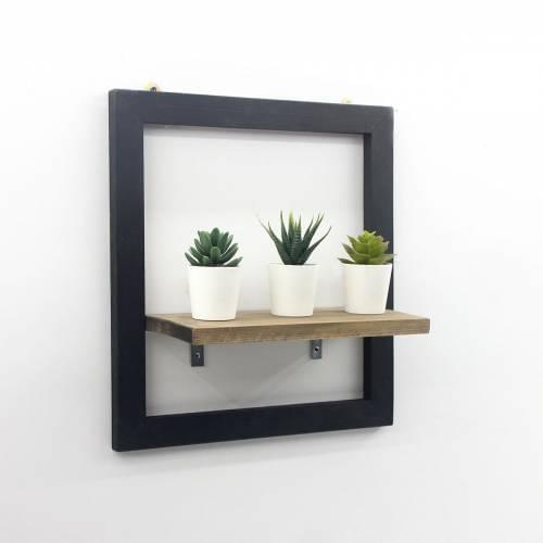 Minimalist Wall Rack Solid Wood Shelf Decorative