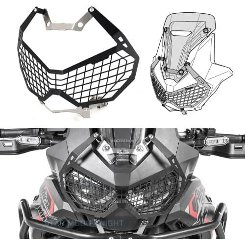 Motorcycle Headlight Cover Guard Protector Head Light Lamp Protection Grill For Honda Africa Twin CRF1100L L1 CRF 1100 L 2020