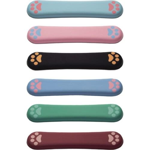 Memory Foam Nonslip Cat Paw Keyboard Pad Wrist Support for Office Comfortable & Lightweight for Easy Typing Relieve Wrist Pain