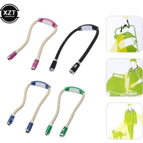 Reading Lamp Book Light Flexible Handsfree Led Neck Light Hug Reading Lamp Novelty Led Night Light Flashlight Creative Work Lamp