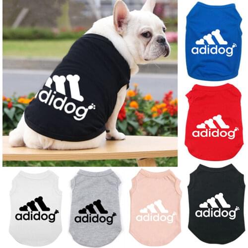 Pet Dog Clothes Vest Shirt Outdoor Spring Summer Large Dogs Cooling Adidog Printing Vests Cotton Breathable T-shirts Clothing