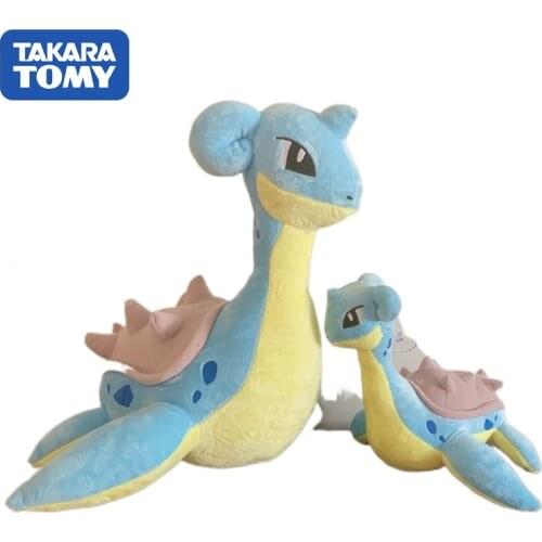TAKARA TOMY Pokemon Series Lapras Dragon Plush Doll Childrens Gifts Two Sizes
