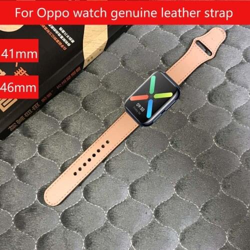 2020 Factory price Bracelet Genuine leather straps for OPPO smart watch band 41mm 46mm Accessories