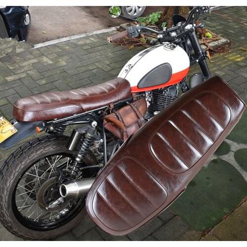 Cafe Racer Seat 630cm Universal Motorcycle Custom Vintage Hump Saddle Flat pan Retro Seat For YAMAHA XJ HONDA CB SUZUKI GS