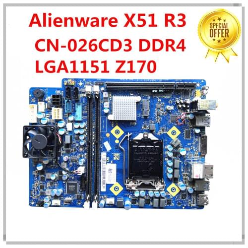 SZWXZY For DELL Alienware X51 R3 Desktop Motherboard LGA1151 Z170 CN-026CD3 026CD3 26CD3 MB