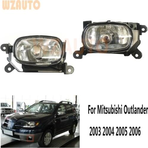 WZAUTO Car Driving Light Front Bumper Fog Light Lamp For Mitsubishi Outlander 2003 2004 2005 2006 With Bulds
