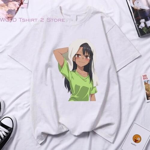 Harajuku Mans T-shirt Don't Toy with Me, Miss Nagatoro Funny Anime Clothes Hayase Nagatoro T Shirts Womens Graphic T Shirts