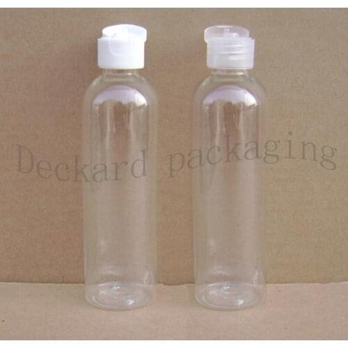100pcs/lot 120ml transparent emptyplastic bottle flip top caps shampoo lotion cosmetics Shower Gel liquid travel container