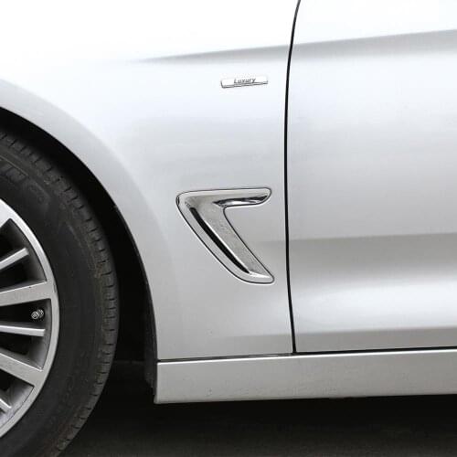 2pcs Side Fender Trim for BMW 3 Series GT Bright Light Car Accessories Decorative Cover Trim Stickers Car Styling 2013-2017