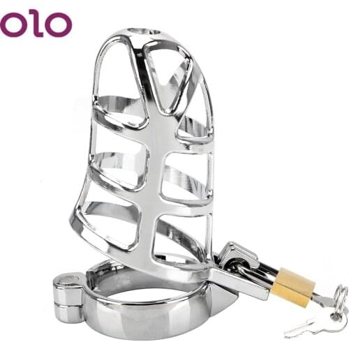 40/45/50mm Lockable Metal Cock Cage Male Chastity Device Penis Cock Ring Sleeve Lock Sex Toys for Men Adult Games Chastity Belt