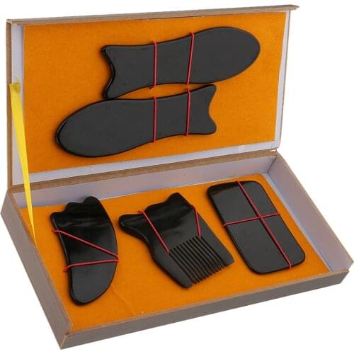 5 Pieces Guasha Full Scraping Massage Back Neck Facial Trigger Point Massager