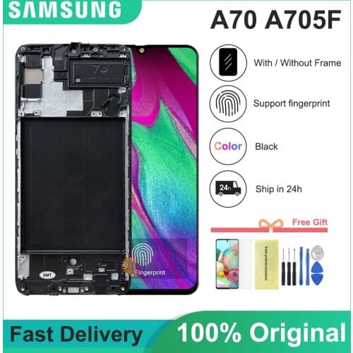 6.7'' For Samsung Galaxy A70 LCD A705 A705F SM-A705F Display Touch Screen Digitizer Assembly For SAMSUNG A70 2019 LCD A705DS
