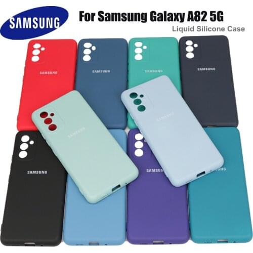 Galaxy A82 Case Original Samsung A82 5G Silky Silicone Cover High Quality Soft-Touch Back Protective Shell For Galaxy A82 5g