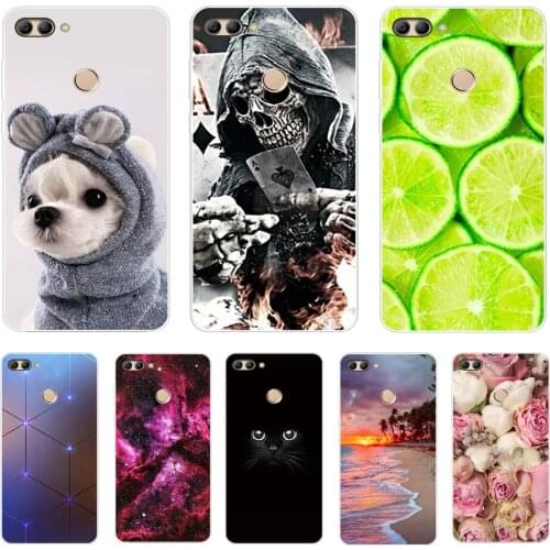 For Huawei Y9 2018 Case Painting Soft TPU Silicon Back Phone Case Cover for huawei y9 2018 Fundas Full Protection Coque Bumper