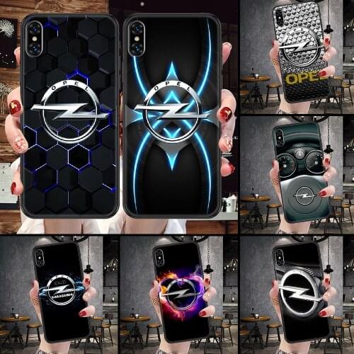Opel Astra car Phone Case For iphone 5 5S SE 2 6 6S 7 8 11 12 Mini Plus X XS XR Pro Max black silicone back painting Etui