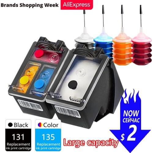 GraceMate Ink Cartridge 131 135 Compatible for HP Officejet H470 K7100 K7103 K7108 K7100 K7103 K7108 7205 7208 7210 7213 Printer