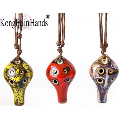 Pendant Ceramic Necklace Smooth Surface Flute Rope Can Be Adjusted Vintage Style Valentines Day Present For Women Girlfriend