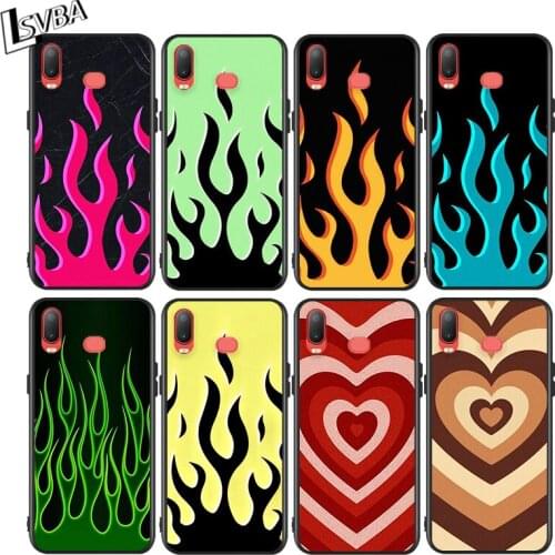 Cool green flame for Samsung Galaxy A9 A8 Star A750 A7 A6 A5 A3 Plus 2018 2017 2016 Black Phone Case Soft Cover