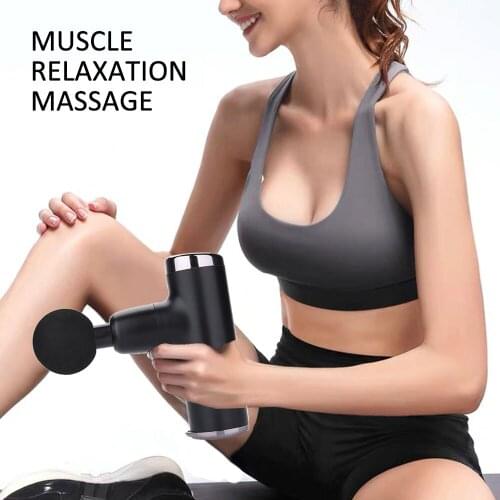 Mini Massage Gun Pocket Body Relief The Pain 4 Colors Plastic Type-C Recharge Electric Massager Muscles Bodybuilding