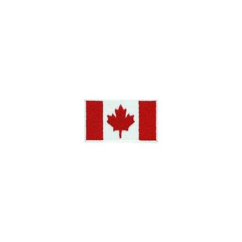Lower price flag embroidered patches cheap canada flag Embroidered Patches hot sales embroidered badges