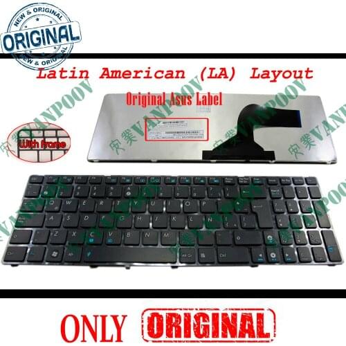 New Notebook Laptop keyboard for ASUS G60 K52 G51 G53 N61 U50 X61 G60J G60V G60JX G60VX Black Latin LA Teclado (As Spanish SP)