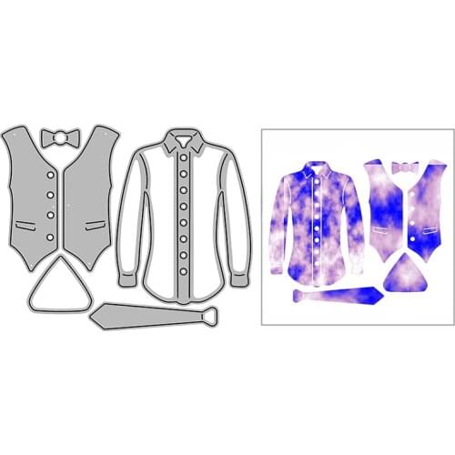 New Vest Shirt Clothing Craft Embossing Mold 2021 Metal Cutting Dies for DIY Decorative Scrapbooking Album Card Making No Stamps