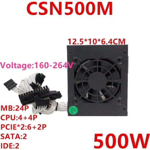 New PSU For Game Engine ITX SFX A50 A60 Power Supply CSN500M