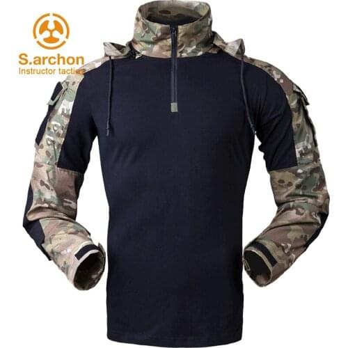 Instructor tactics spring and autumn outdoor fitness training clothing quick-drying special forces army fan G3 frog sweatshirt