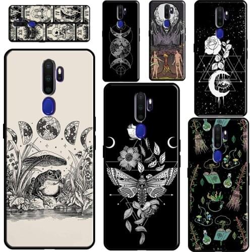Occult Witchcraft Moon Gothic Witch Phone Case For OPPO A5 A9 A31 A53 2020 A52 A72 A15 A83 A91 A1K A5S Reno2 Z Find X2 X3 Pro