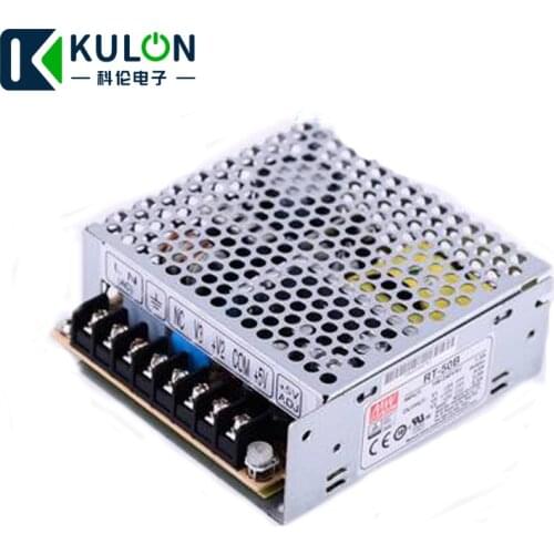 Original MEAN WELL RT-50B 50W Triple output +5V/4A +12V/2A -12V/0.5A three ouput Meanwell Power Supply 50W