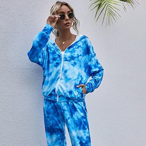 Autumn Spring new fashion digital dye print zipper hooded zaraing-style za 2020 women sheining vadiming female sweatshirt jacket