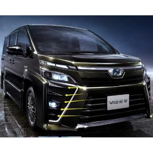 Fit For Toyota Voxy MPV Car Front Foglight Lamp Grill Cover Trim Sticker ABS Car Styling Sticker
