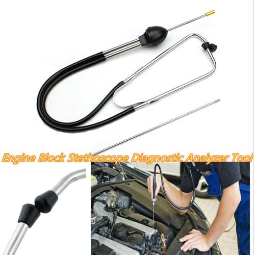Professional Car Diagnostic Tool Auto Engine Mechanics Car Stethoscope Stainless Steel Diagnostic Examiner Tester​ With Earbud