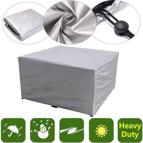 Waterproof Outdoor Patio Garden Furniture Cover 210D Oxford Cloth Rain Snow Chair Covers Sofa Table Chair Protective Dust Covers