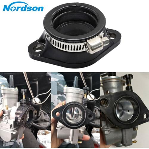 Nordson Motorcycle Pit Dirt Bike Carburetor Rubber Adapter Inlet Intake Pipe For MIKUNI VM24 OKO KEIHIN PE28 28mm 30mm