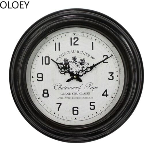 Japenese Retro Wall Clock Metal Clock Mechanism Living Room Clocks Wall Home Decor Reloj De Pared Best Selling 2019 Products Hot