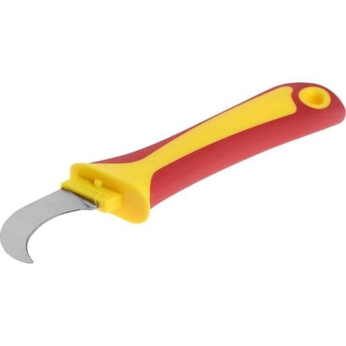 1 Pc Electrician Knife Cutting Off Tool Repairing Tool Hook Knife Plastic Handle