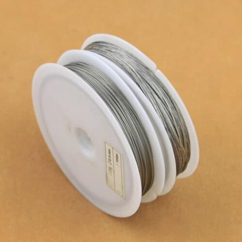 10 Rolls/lot 0.38mm 0.45mm Silver Plated DIY Jewelry Craft Metal Wire, Soft DIY String Beaded Bracelet Necklace Iron Wire CX-09