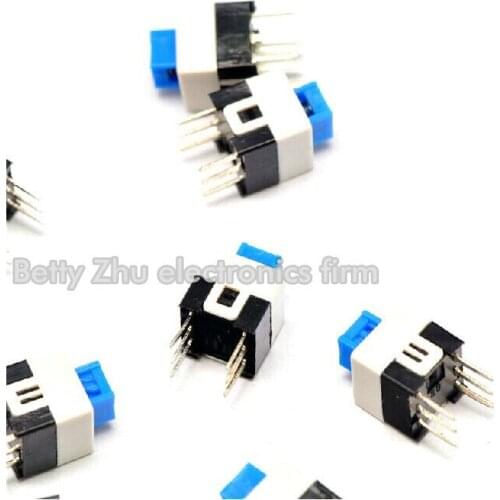 1000PCS/LOT 7 * 7MM flat head no lock switch double / 6 feet not lockable