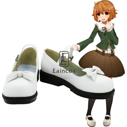 Anime Danganronpa: Trigger Happy Havoc Fujisaki Chihiro Cosplay White Shoes Custom-made