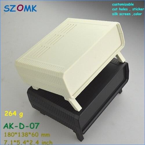 Szomk abs project case eletrical instrument enclosure (1pcs) 180*138*60mm outdoor equipment enclosure plastic desk top enclosure