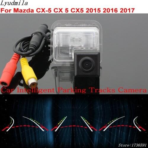FOR Mazda CX-5 CX 5 CX5 KE 2012 2013 2014 2015 2016 2017 Car Intelligent Parking Tracks Camera Back up Reverse Rear View Camera