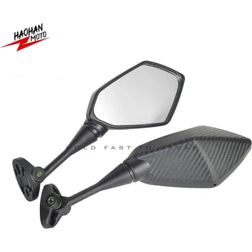 For Yamaha YZF R1 R6 R25 R15 R125 R3 R1S R1M FZ6R Mirrors Motorcycle Scooter Rear View Mirror Carbon Look