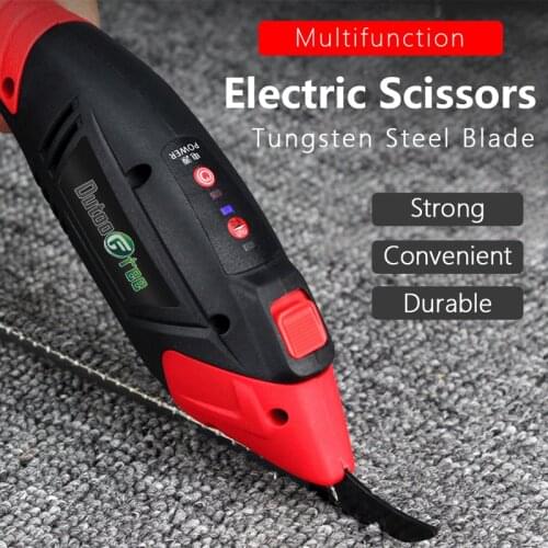 220V Electric Scissors Multipurpose Fabric Leather Cloth Cutting Fabric Sewing Handheld Scissors Power Tool