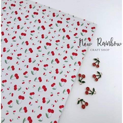 New Rainbow 22x30cm/A4 Nice Soft Litchi Faux Leather With Lovely Charms For Making Girls Bows, DIY Crafts