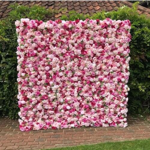 SPR Customizable Artificial Rose Flower Wall For Wedding Decoration