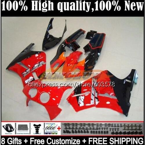 Body For HONDA VFR400 R V4 VFR400RR RVF400R VFR400R 1987 1988 34CL.6 RVF VFR 400 R RR 400R CC NC24 87 88 Fairings Red black