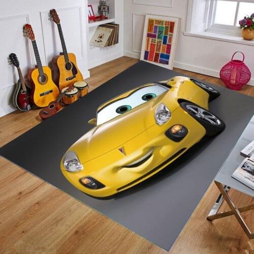 Disney 3D Cars Printed Lounge Non-slip Carpet Living Room Bedroom Bathroom Center Carpets Large Size Rugs Kids Play Mat Decor