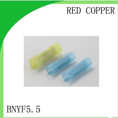 Red copper 1000 PCS BNYF5.5 cold-pressure terminal long-wide insulation in the middle connector cable lug