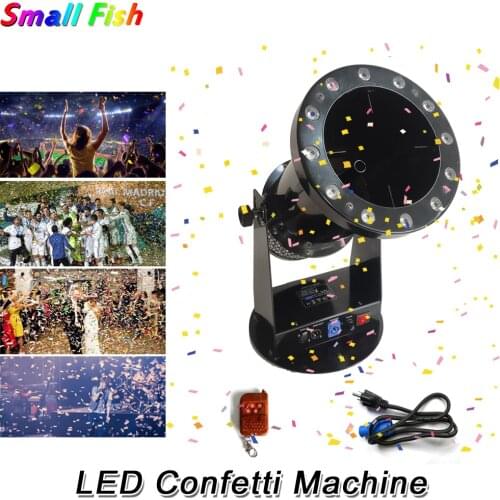 LED Confetti Machine Professional Stage Special Effects Equipment 1200W RGB 3IN1 Confetti Cannon Machine For Wedding Party Disco